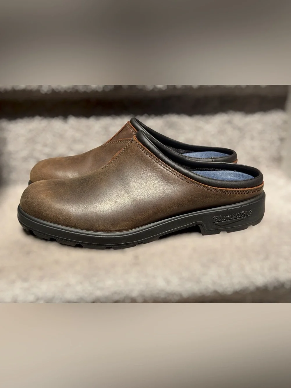 NEW Blundstone Originals #2421 Antique Brown Leather‎ Mule Clogs Men’s US 10